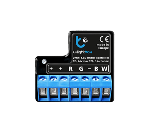 BLEBOX  WLIGHTBOX  WiFi  Sterownik do Oświetlenia 12-24V LED, LED RGB / RGBW / CT. 