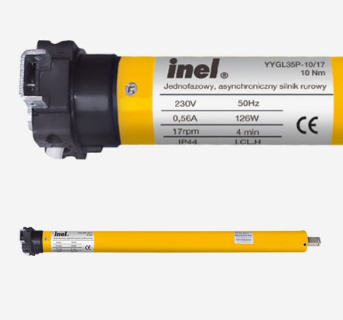 SILNIK INEL YYGL35P-10/17 z Funkcją Wykrywania Przeciążenia, Elektroniczne Krańcówki N-10P