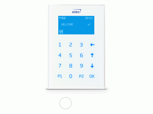 Przewodowa Klawiatura Czarna EKB2 LCD ELDES