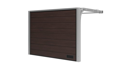 Brama Garażowa Segmentowa Woster PD40DR Dąb Rustykalny Brąz Sprężyny Boczne Niskie nadproże