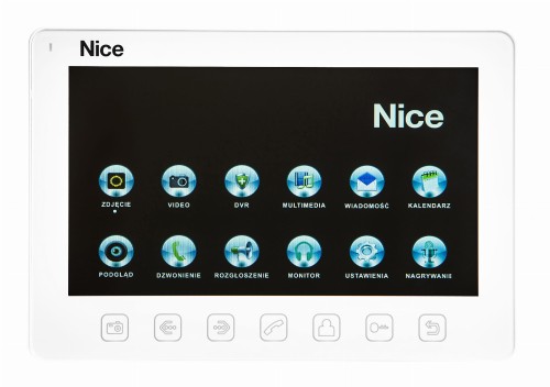 Monitor NICE VIEW W z Czytnikiem Karty SD Biały