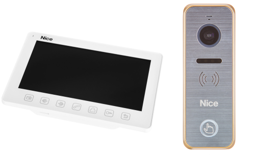 WIDEODOMOFON NICE VIEW WG Brązowo-Srebrny 