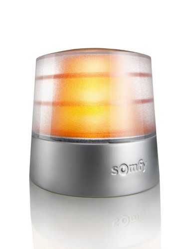 SOMFY Pomarańczowa Lampa Ostrzegawcza z Anteną RTS 24V 