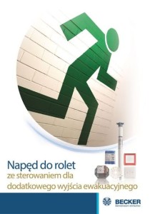 SILNIK BECKER do Rolet dla WYJŚCIA AWARYJNEGO Zasilanie Akumulatorowe 