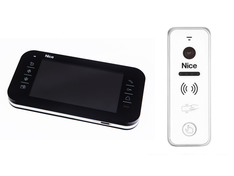 WIDEODOMOFON NICE VIEW BPLUS Biały z Czytnikiem Kart/Pastylek
