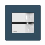 Obudowa  do Pilota Naściennego SIMU HZ Błękit Mineralny