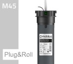 Silnik do Rolet MOBILUS 13NM Plug&Roll Przeciążenie z Elektronicznymi Krańcówkami M45 EPR 13/17 