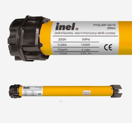 SILNIK INEL YYGL45P-20/15 z Funkcją Wykrywania Przeciążenia, Elektroniczne Krańcówki N-20P