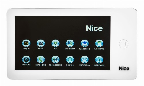 Monitor NICE PRO W z Czytnikiem Karty SD Biały