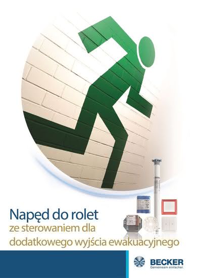 wyjście awaryjne zasilane akumulatorem do silnika do rolet